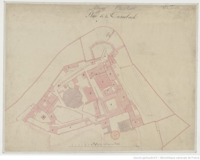 The citadel surveyed in 1830, drawn by the people who had just taken it.