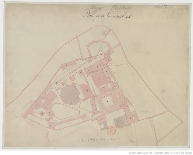 The citadel surveyed in 1830, drawn by the people who had just taken it.