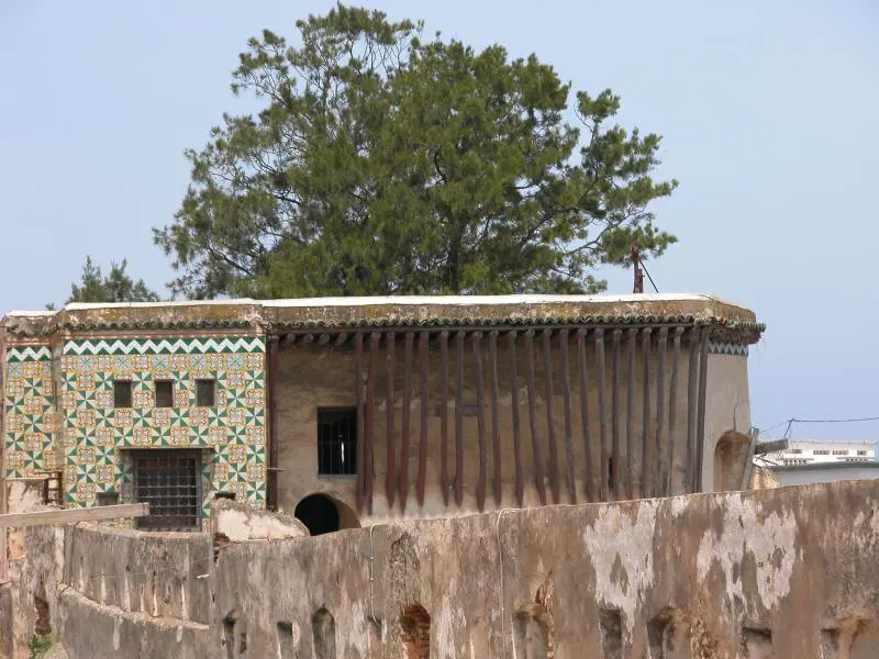Defensive wall of the citadel above the Casbah of Algiers
